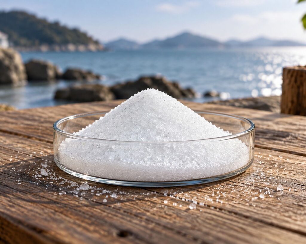 Potassium alum powder sample for water treatment chemical applications