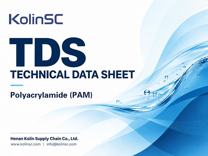 Polyacrylamide (PAM) TDS Technical Data Sheet cover, KolinSC